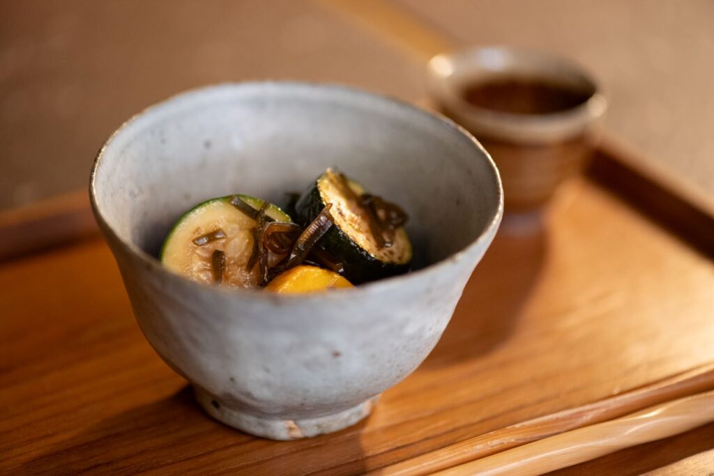 Seasonal vegetable obanzai