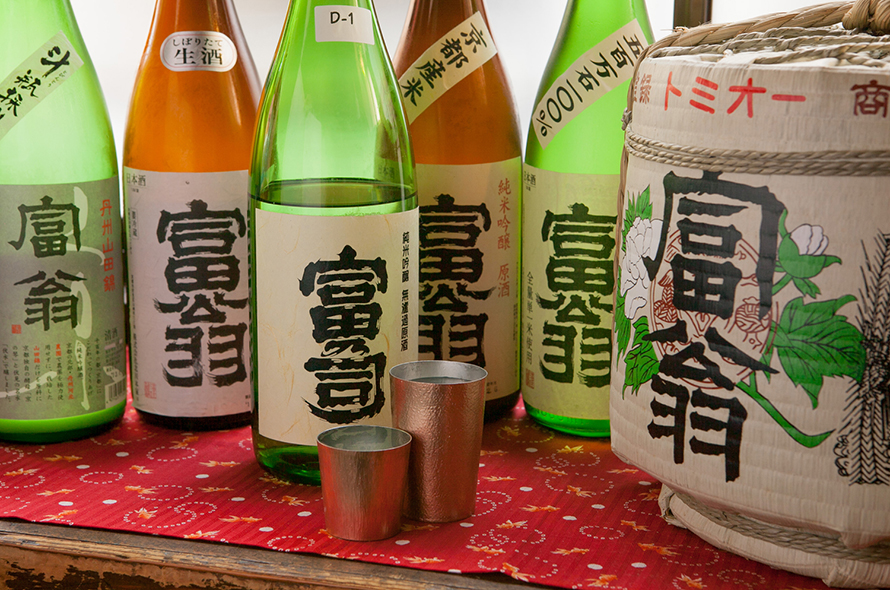 Japanese sake selection at 一献うるうる